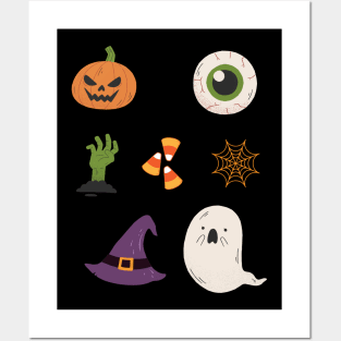 Halloween | Candy Corn | Ghost | Gift for Halloween Fans Posters and Art